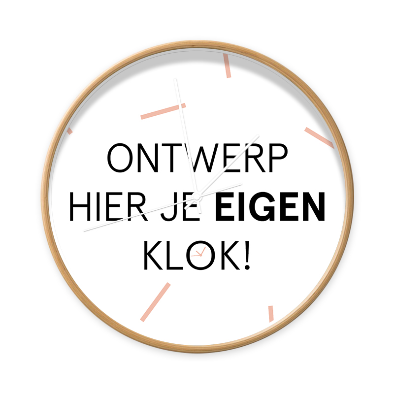 Reflectie isolatie Intact Custom made klokken: ontwerp zelf een klok | Dutch Sprinkles