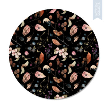 Muurcirkel Dutch Sprinkles Motiflow Mediajamshidi - Black