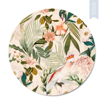 Muurcirkel Vintage Cockatoo Dutch Sprinkles