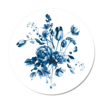 Muurcirkel Delftsblauw 1 Studio Amke - Dutch Sprinkles