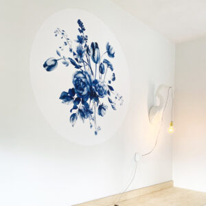 Dutch Sprinkles x Studio Amke Delfts blauwe bloemen 120cm
