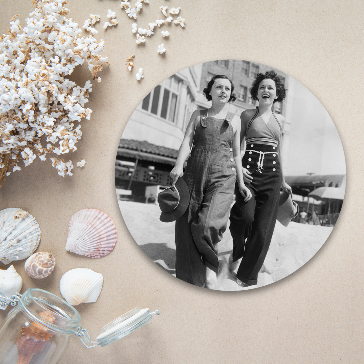 Oude foto op muurcirkel – Dutch Sprinkles