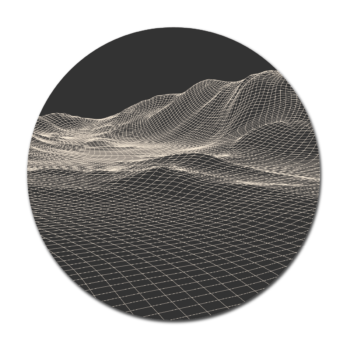 Muurcirkel Geometric Mountains - Dutch Sprinkles