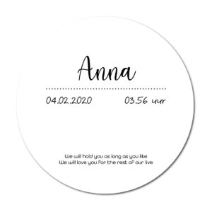Geboortecirkel Anna wit - Dutch Sprinkles