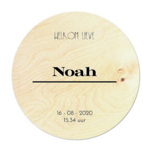 Geboortecirkel Noah hout - Dutch Sprinkles
