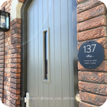 Dutch Sprinkles Naambord Floral