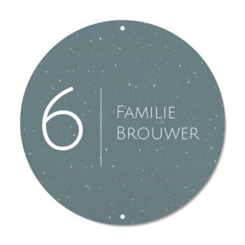 Naambord Petrol Spots van Dutch Sprinkles