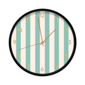 Productafbeelding klok Stripes Mint Dutch Sprinkes - zwart koper