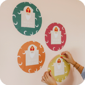 Muursticker set maand november 2025 ronde hoeken