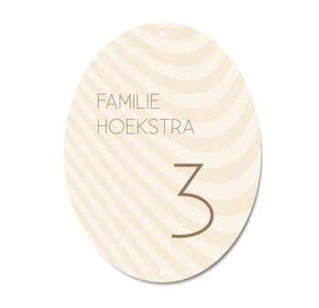 Productafbeeldingen-naambord oval sand waves