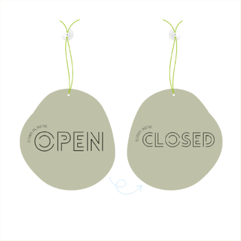 Deurbordjes organic flow gorgeous green dz Dutch Sprinkles