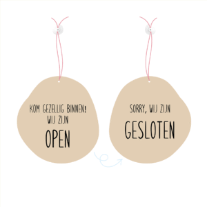 Deurbordjes organic studio beautiful beige dz Dutch Sprinkles