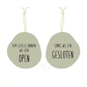 Deurbordjes organic studio gorgeous green dz Dutch Sprinkles