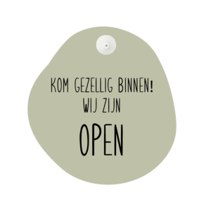 Deurbordjes organic studio gorgeous green enkelzijdig dz Dutch Sprinkles
