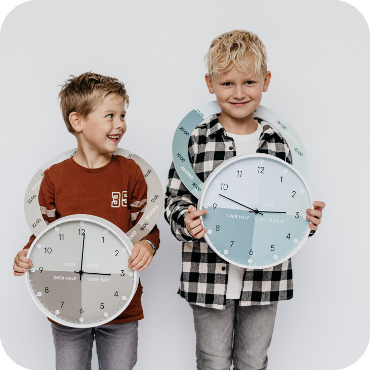 Hippe-leerklok-voor-kids-Dutch-Sprinkles-ronde-hoeken