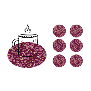 Onderzetters lilac garden set van 6 stuks productafbeelding Dutch Sprinkles
