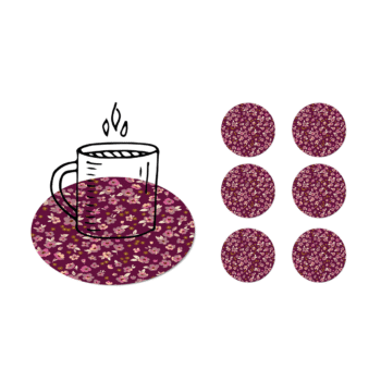 Onderzetters lilac garden set van 6 stuks productafbeelding Dutch Sprinkles