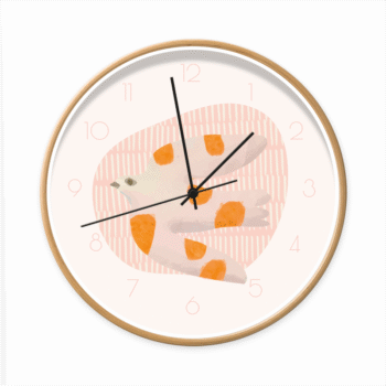 Productafbeelding klok Birdie Time | Dutch Sprinkles - h:zwart