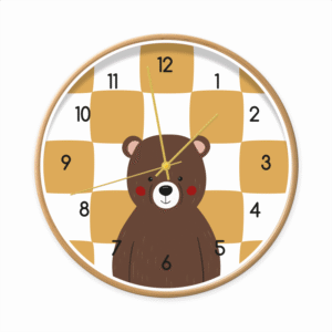 Productafbeelding klok Teddy Time | Dutch Sprinkles - h:goud