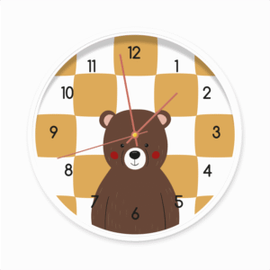 Productafbeelding klok Teddy Time | Dutch Sprinkles - w:roze