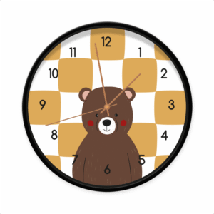Productafbeelding klok Teddy Time | Dutch Sprinkles - zw:koper