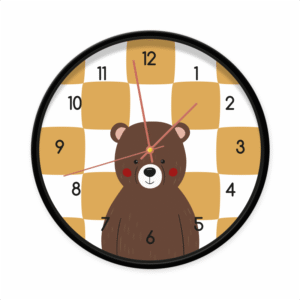 Productafbeelding klok Teddy Time | Dutch Sprinkles - zw:roze