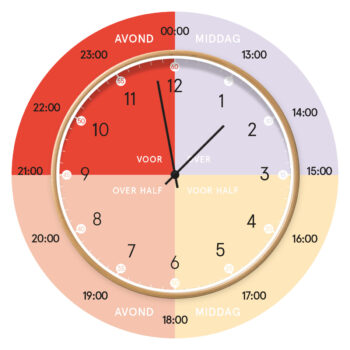 productafbeelding hippe leerklok - Berry Bliss | h:zw