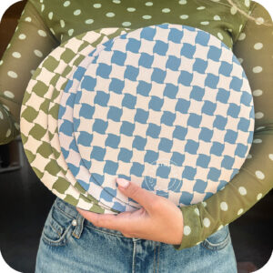 Productafbeelding muismat blocks green & blue ronde hoeken