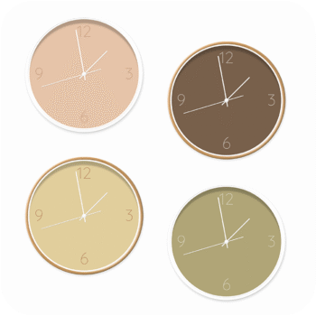 klok soft collectie - Classic (alle kleuren) ronde hoeken