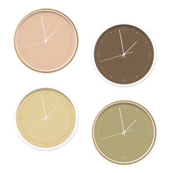 klok soft collectie - Minimal (alle kleuren) ronde hoeken